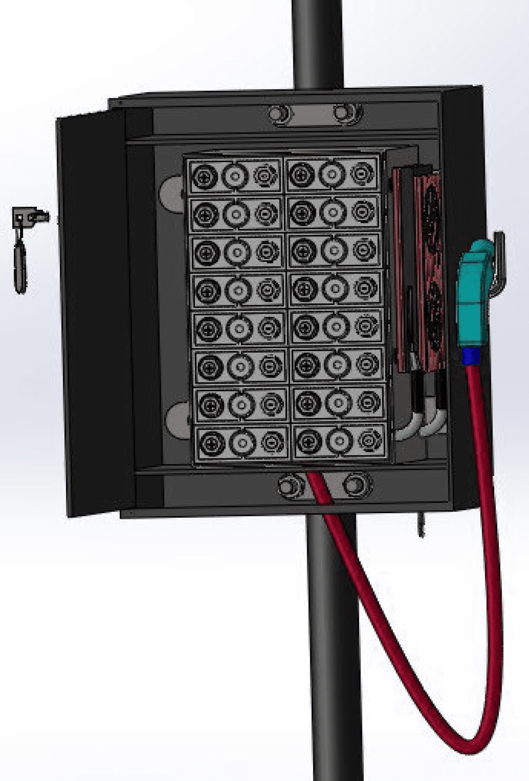 CAD Model of Wind Powered Charging Station